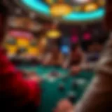 Visual representation of online Omaha poker gameplay