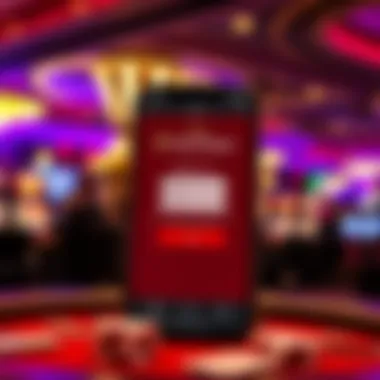 Overview of the registration screen within the Parx Casino app