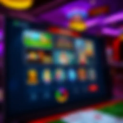 User interface of the Parx Casino application showcasing various games