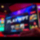 User interface showcasing the PlayWPT app features