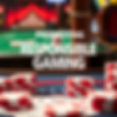 A responsible gaming message highlighting safe gambling practices