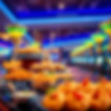 Lavish buffet spread at Sands Casino