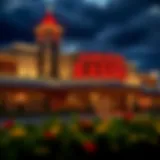 Exterior view of Saratoga Racino Casino showcasing its architecture
