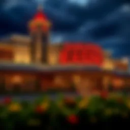 Exterior view of Saratoga Racino Casino showcasing its architecture