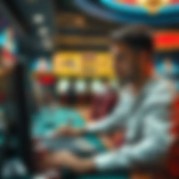 Safety in Online Gambling Secure online gambling environment illustration