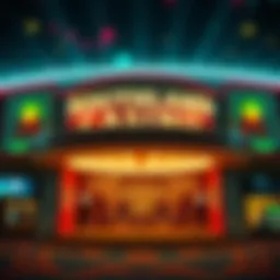 Facade of Southland Casino showcasing its vibrant entrance
