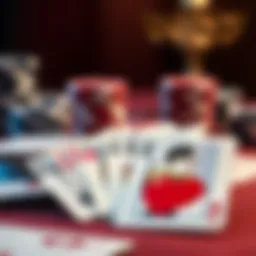 A detailed view of various card types in a poker deck