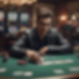 A sophisticated AI analyzing poker strategies