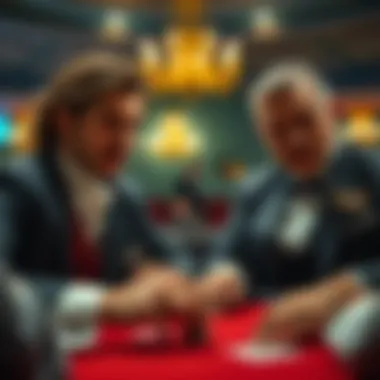 Artistic depiction of aristocrats influencing gaming culture