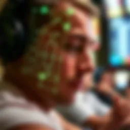 Advanced facial recognition system in casino