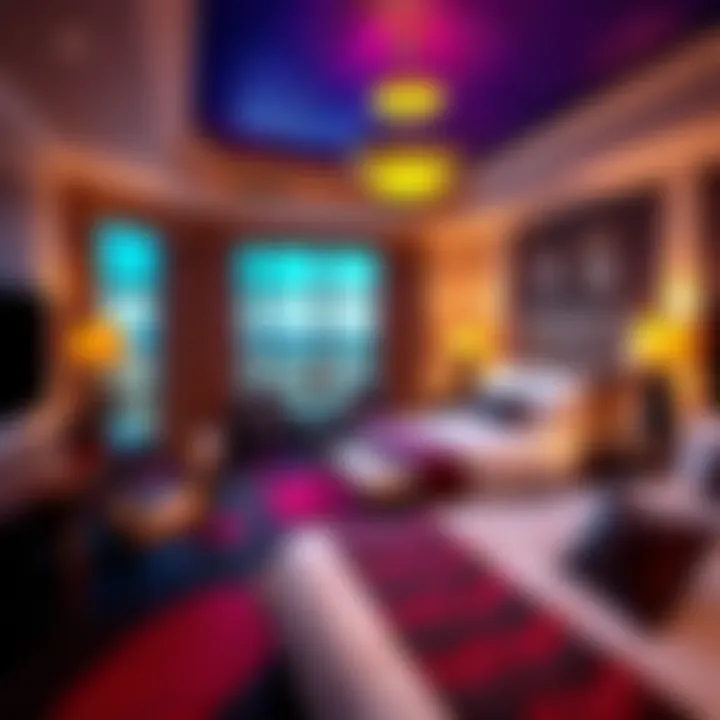 Luxurious suite at Tioga Downs featuring elegant decor and spacious layout