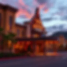 Twin Arrows Casino exterior view at dusk