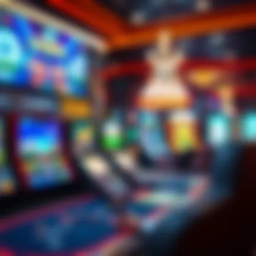 Virtual Casino Environment A virtual casino interface showcasing various demo games