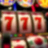 Visual representation of slot machine number generation