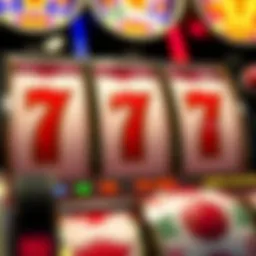 Visual representation of slot machine number generation