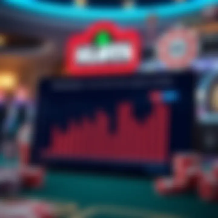 Market Trends in Online Gambling Graph showing market trends in online gambling