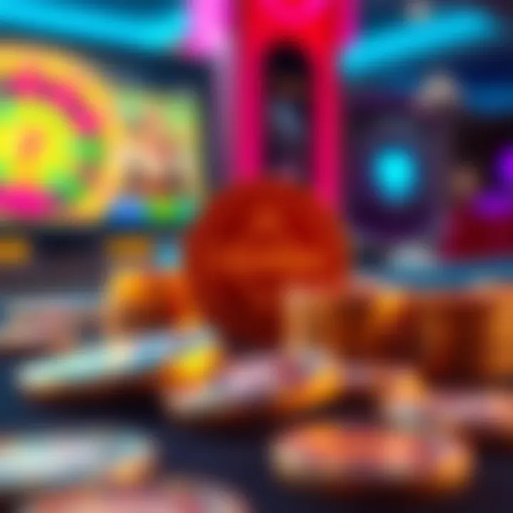 Chumba Coins in Online Casino Gaming Visual representation of Chumba coins in an online gaming environment