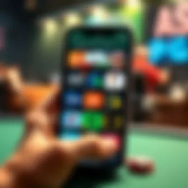 Online Betting Platforms for Kentucky Derby An illustration of a smartphone displaying various online betting platforms