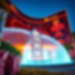 Stunning exterior view of the Wynn Las Vegas Casino showcasing its architectural elegance
