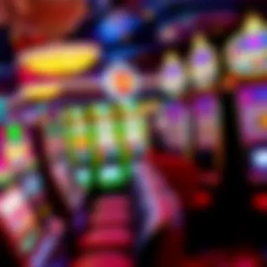 Colorful Slot Machines at Wynn Vibrant slot machines with colorful graphics